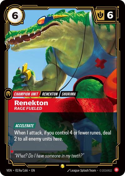 Renekton, Rage Fueled 019a/166