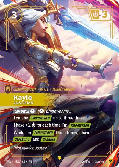 Kayle, Justified 185/166