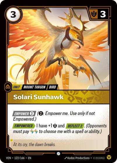 Solari Sunhawk 122/166