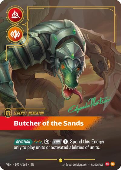 Renekton, Butcher of the Sands 190*/166