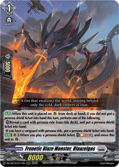 Frenetic Blaze Monster, Blaazelgas [D-Format] DZ-SS15/011EN