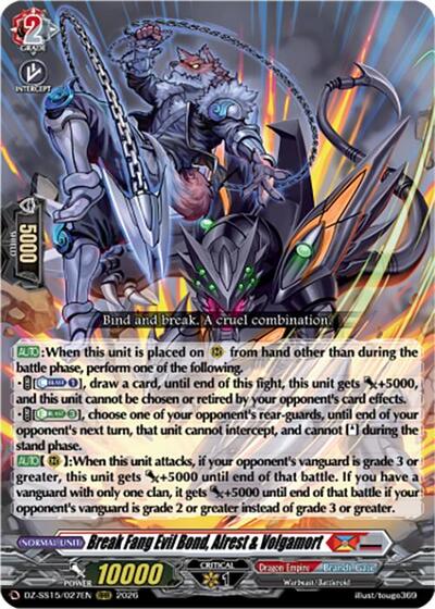 Break Fang Evil Bond, Alrest & Volgamort [D-Format] DZ-SS15/027EN