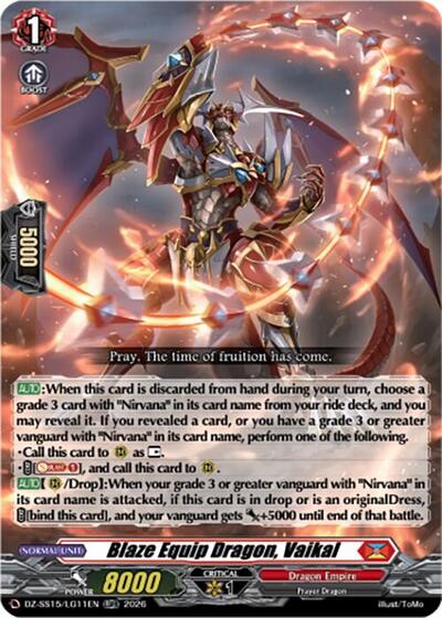 Blaze Equip Dragon, Vaikal [D-Format] DZ-SS15/LG11EN