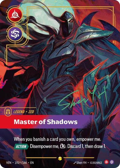 Zed, Master of Shadows 191*/166