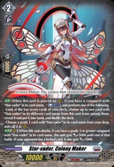 Star-vader, Colony Maker [D-Format] DZ-BT15/011EN