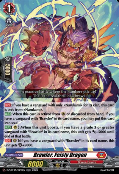 Brawler, Feisty Dragon [D-Format] DZ-BT15/022EN