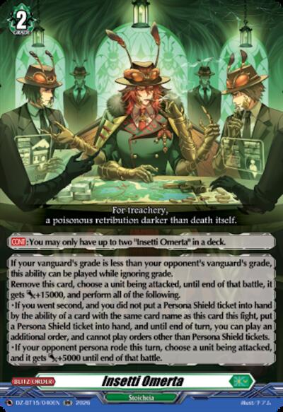 Insetti Omerta [D-Format] DZ-BT15/040EN