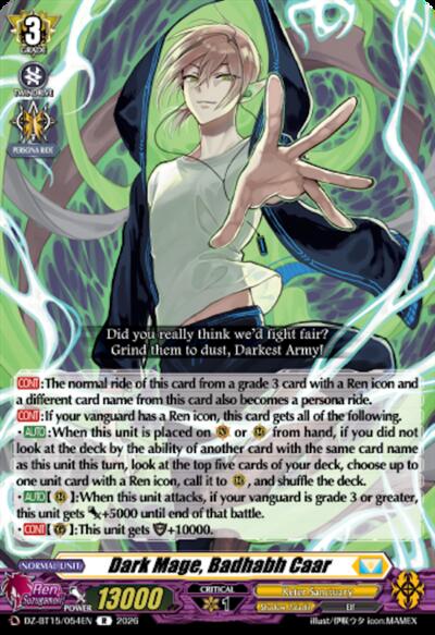Dark Mage, Badhabh Caar [D-Format] DZ-BT15/054EN