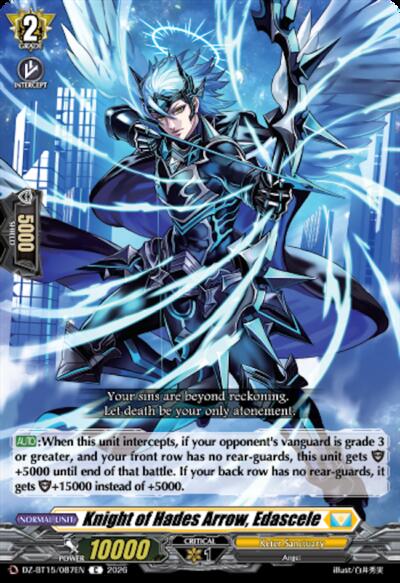 Knight of Hades Arrow, Edascele [D-Format] DZ-BT15/087EN