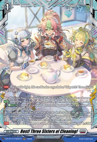 Rest! Three Sisters of Cleaning! [D-Format] DZ-BT15/FR25EN
