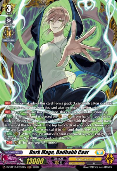 Dark Mage, Badhabh Caar [D-Format] DZ-BT15/FR31EN