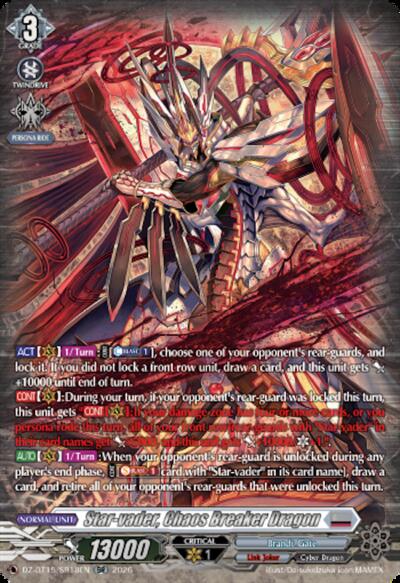 Star-vader, Chaos Breaker Dragon [D-Format] DZ-BT15/SR18EN