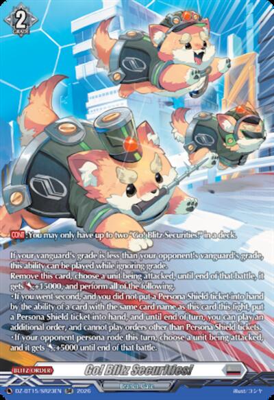 Go! Blitz Securities! [D-Format] DZ-BT15/SR23EN