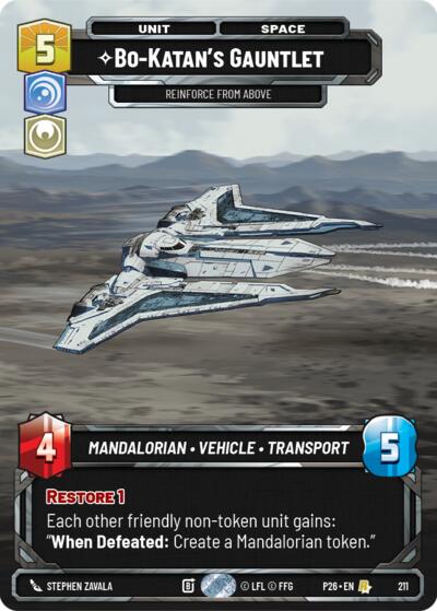 Bo-Katan's Gauntlet, Reinforce from Above 
