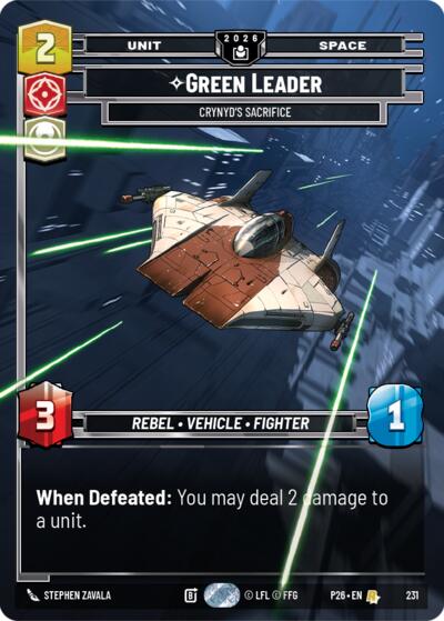 Green Leader, Crynyd's Sacrifice 
