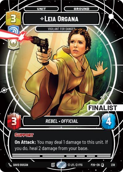 Leia Organa, Vigilant for Danger 