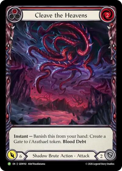 Cleave the Heavens (Red) 