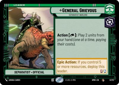 General Grievous, Separatist Warlord 
