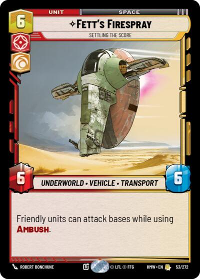 Fett's Firespray, Settling the Score 