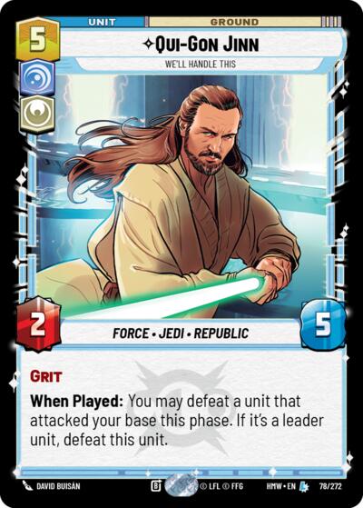 Qui-Gon Jinn, We'll Handle This 
