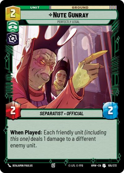 Nute Gunray, Perfectly Legal 