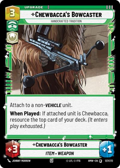 Chewbacca's Bowcaster, Handcrafted Tradition 