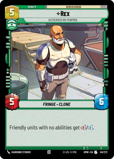 Rex, Outserved His Purpose 