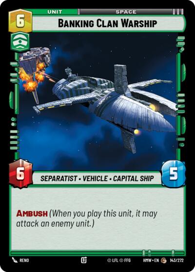 Banking Clan Warship 