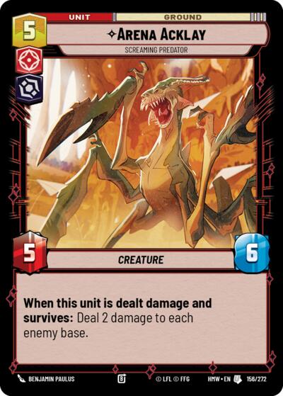 Arena Acklay, Screaming Predator 