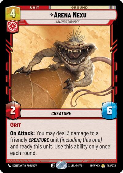 Arena Nexu, Starved for Prey 