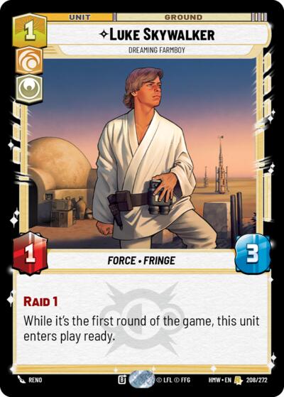 Luke Skywalker, Dreaming Farmboy 