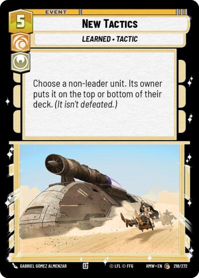 New Tactics 