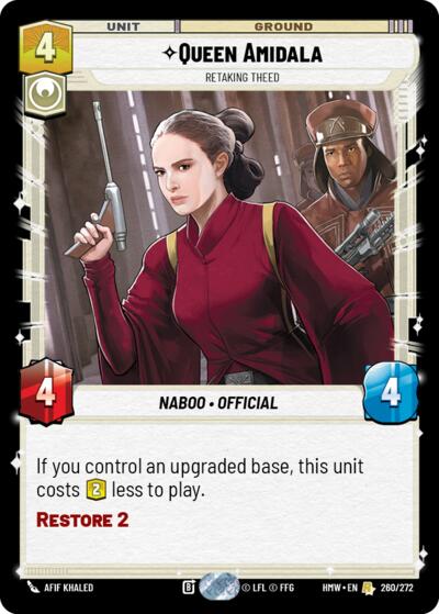 Queen Amidala, Retaking Theed 
