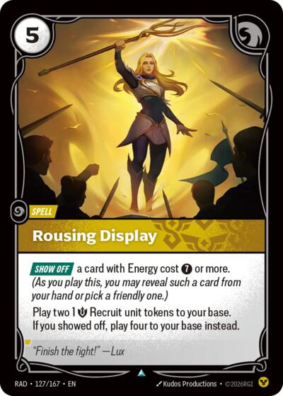 Rousing Display 127/167