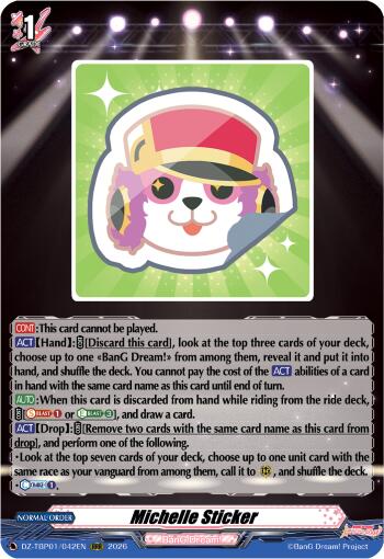 Michelle Sticker [D-Format] DZ-TBP01/042EN
