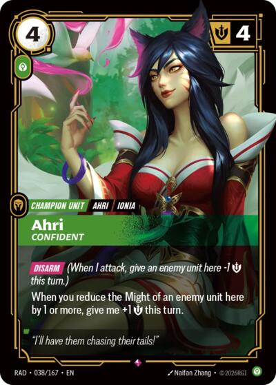 Ahri, Confident 038/167