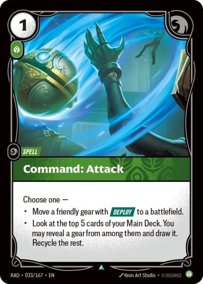Command: Attack 033/167 — Radiance