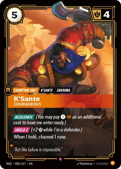 K'Sante, Courageous 086/167
