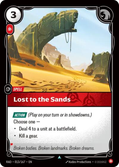 Lost to the Sands 013/167