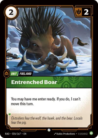 Entrenched Boar 026/167