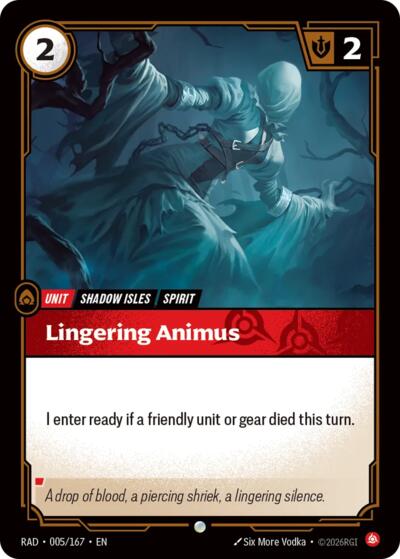 Lingering Animus 005/167
