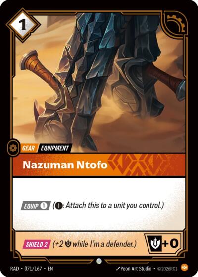 Nazuman Ntofo 071/167