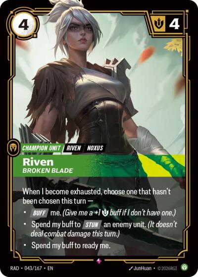 Riven, Broken Blade 043/167