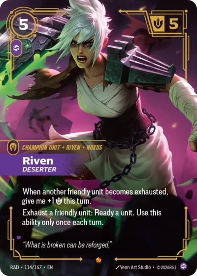 Riven, Deserter 114/167