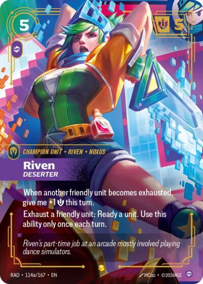 Riven, Deserter 114a/167