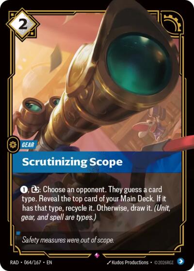 Scrutinizing Scope 064/167