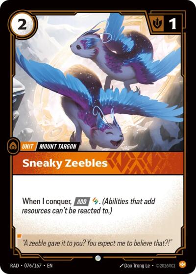 Sneaky Zeebles 076/167