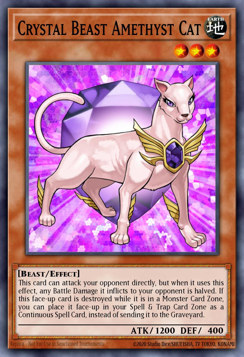 Crystal Beast Amethyst Cat LCGX-EN156