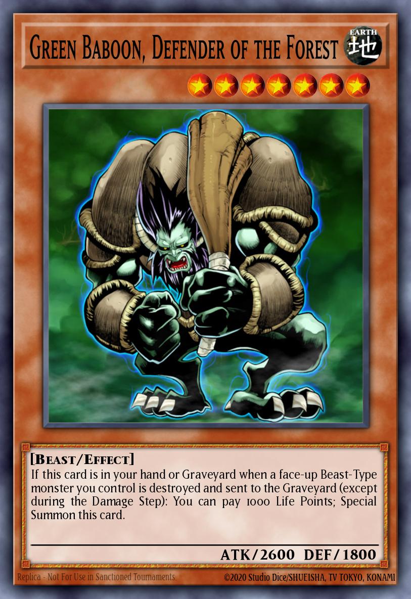 Green Baboon, Defender of the Forest DT03-EN057