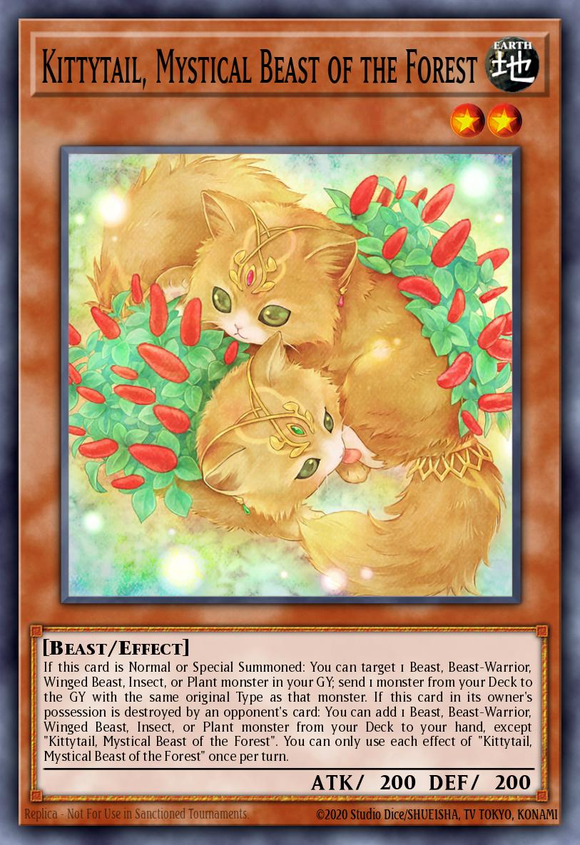Kittytail, Mystical Beast of the Forest CYAC-EN096